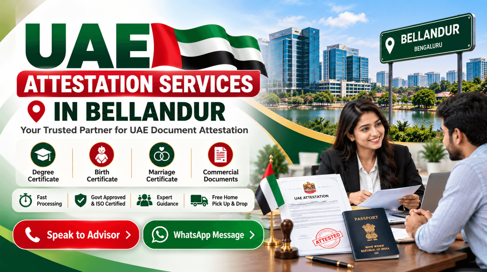 UAE Attestation Services in Bellandur