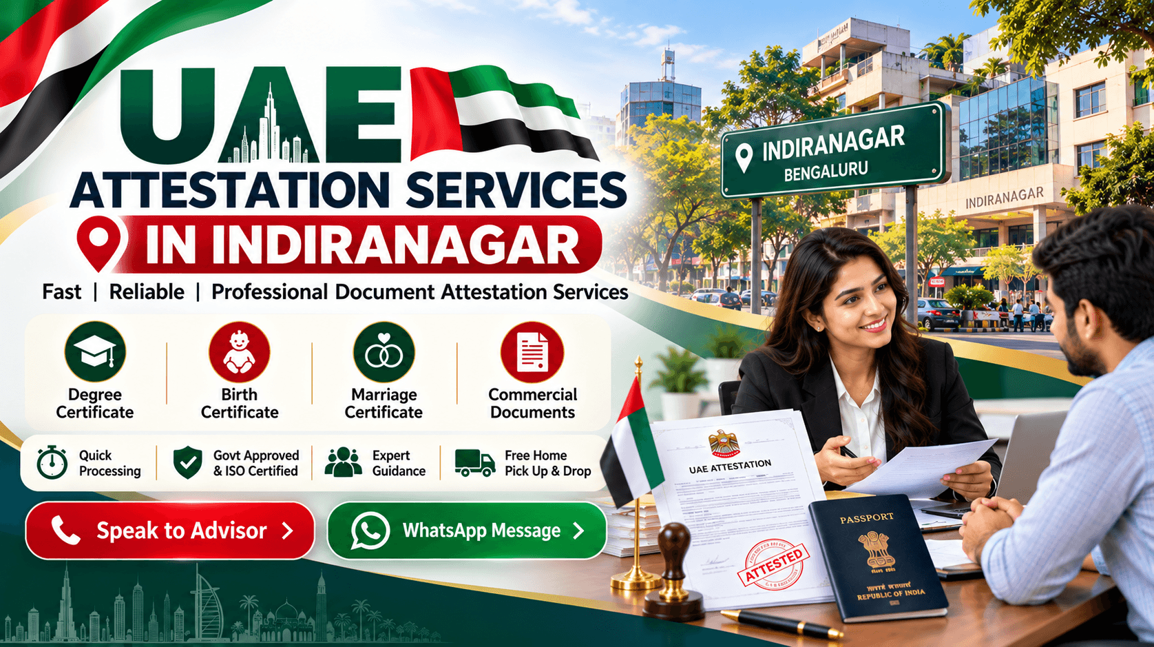 UAE Attestation Services in Indiranagar