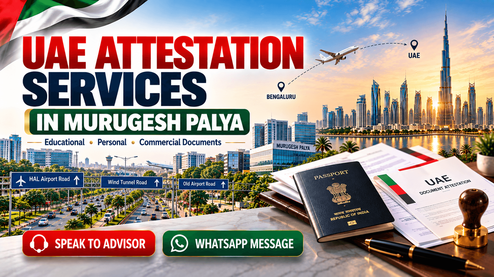 UAE Attestation Services in Murugesh Palya