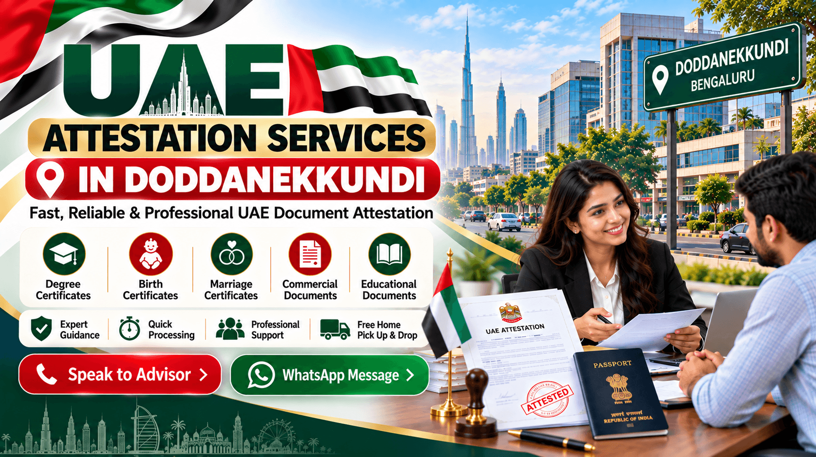 UAE Attestation Services in Doddanekkundi