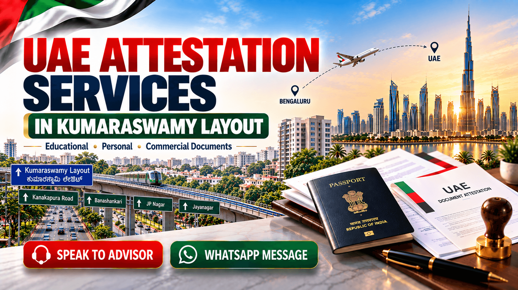 UAE Attestation Services in Kumaraswamy Layout