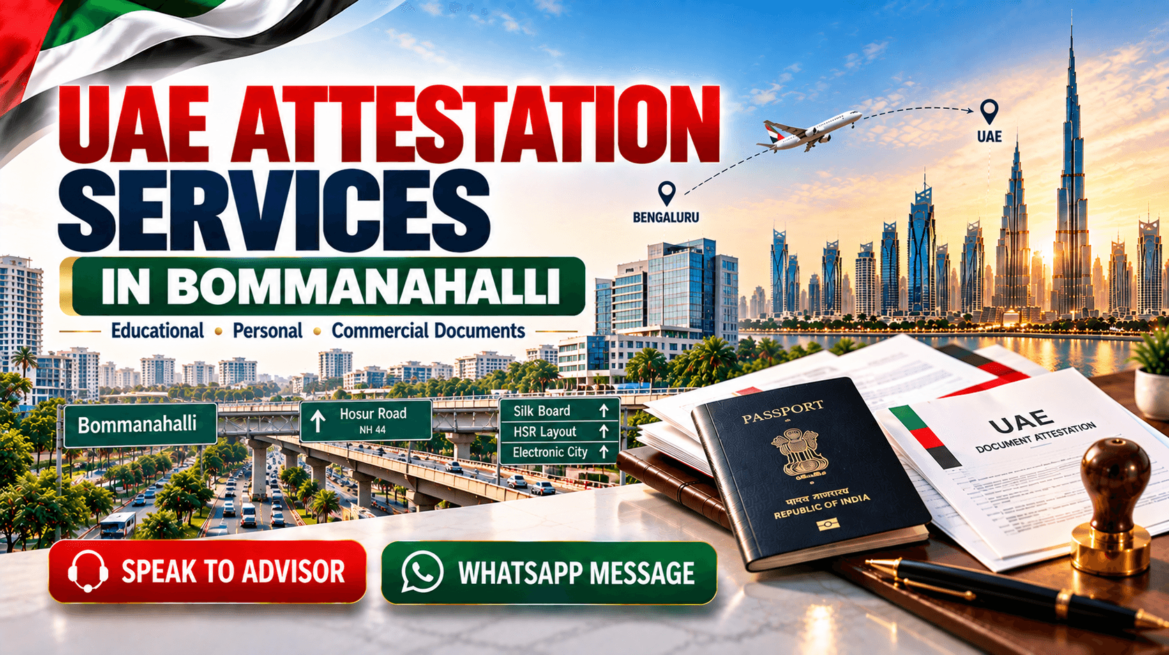UAE Attestation Services in Bommenahalli