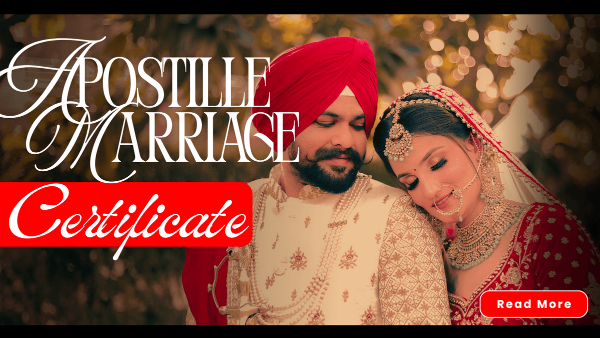 Apostille Marriage Certificate in Bangalore: Process, Time & Cost Explained