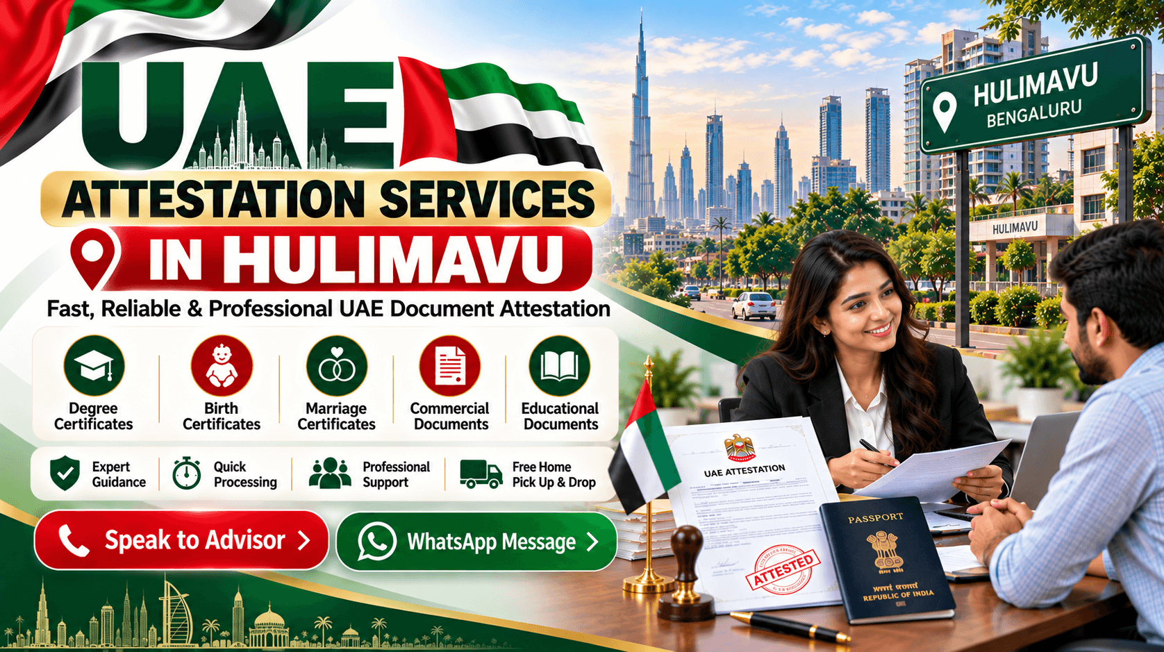 UAE Attestation Services in Hulimavu